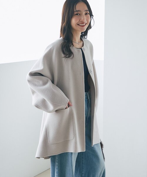 セール】【miki監修カラーあり・新色登場】ライトラグランフレアコート