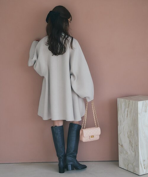 miki監修カラーあり・新色登場】ライトラグランフレアコート（ノー