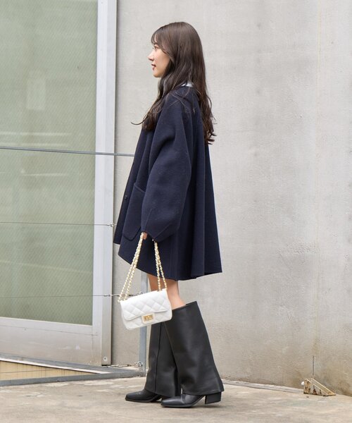 miki監修カラーあり・新色登場】ライトラグランフレアコート（ノー