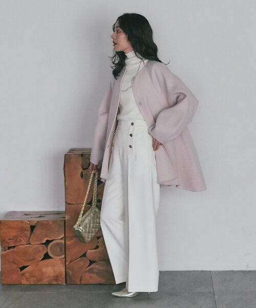 セール】【miki監修カラーあり・新色登場】ライトラグランフレアコート