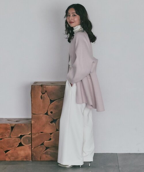 セール】【miki監修カラーあり・新色登場】ライトラグランフレアコート