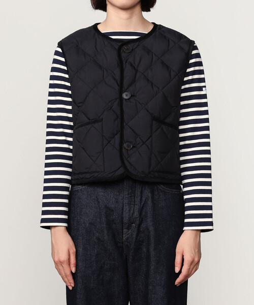 Gymphlex | ナイロンタフタ キルトダウンショートベスト SOLID WOMEN