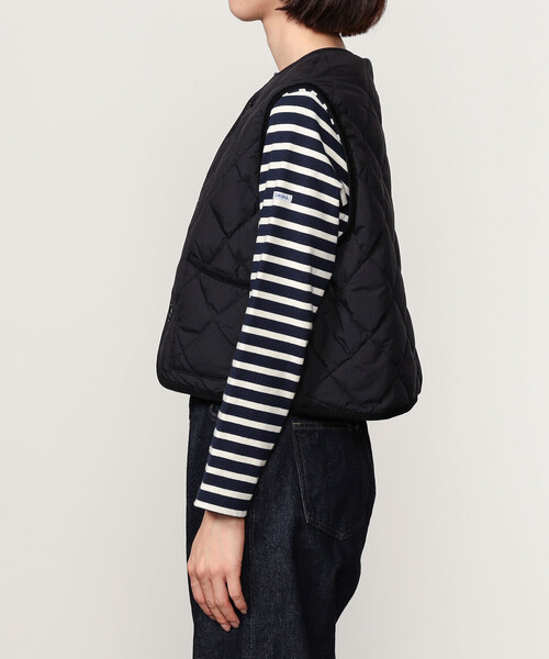 Gymphlex | ナイロンタフタ キルトダウンショートベスト SOLID WOMEN