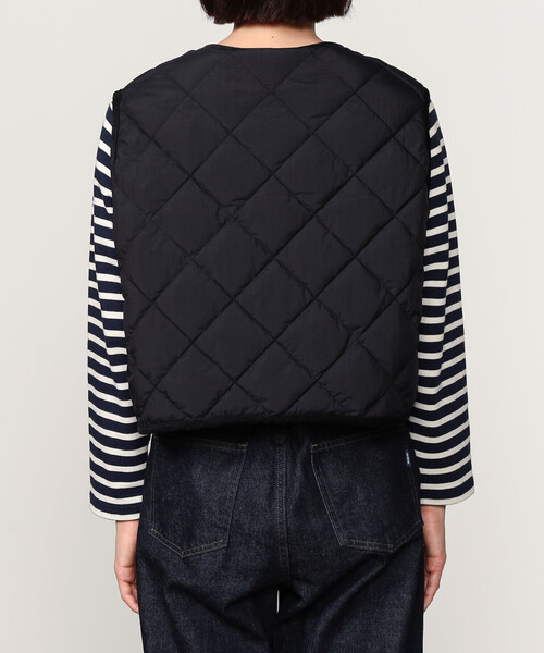 GYMPHLEX(ジムフレックス)の「Gymphlex | ナイロンタフタ キルトダウンショートベスト SOLID WOMEN(ダウンベスト・レディース・ブラック・14)」の10枚目の写真