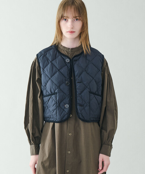 値下げ‼️極美品　ギルドプライム　ダウンベスト　34（Sサイズ）　ラブレス Gymphlex | ナイロンタフタ キルトダウンショートベスト SOLID WOMEN