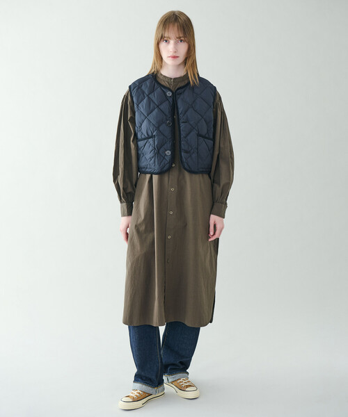 Gymphlex | ナイロンタフタ キルトダウンショートベスト SOLID WOMEN