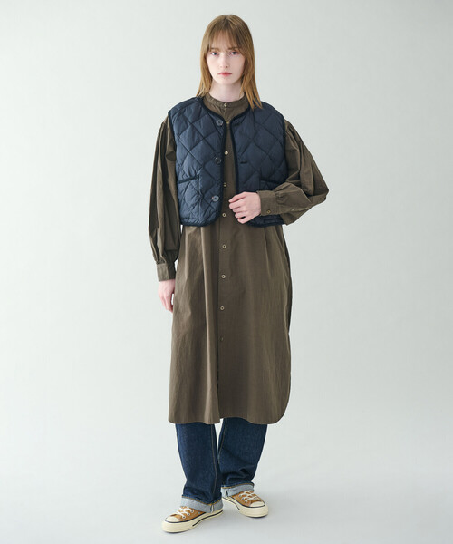 Gymphlex | ナイロンタフタ キルトダウンショートベスト SOLID WOMEN