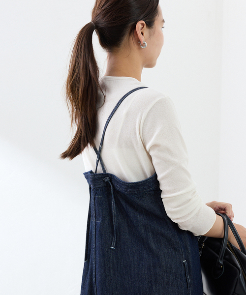 FRAMeWORK（フレームワーク）の「デニムオールインワン（つなぎ/オールインワン・レディース・ネイビー・36/38）」の4枚目の写真