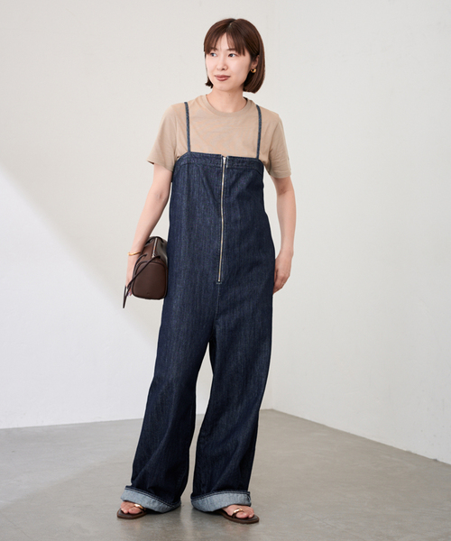 FRAMeWORK（フレームワーク）の「デニムオールインワン（つなぎ/オールインワン・レディース・ネイビー・36/38）」の5枚目の写真
