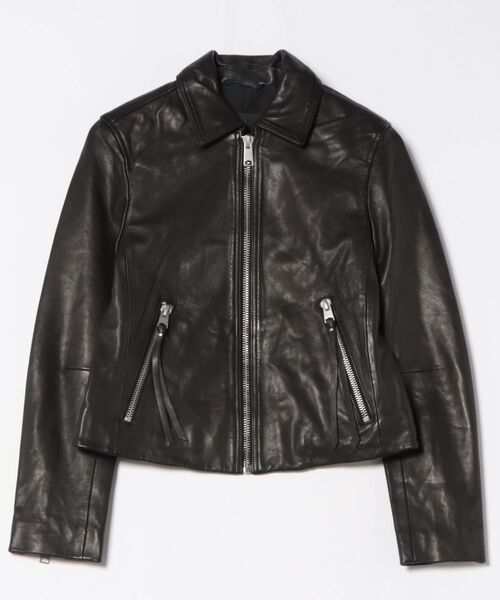 ALLSAINTS(オールセインツ)の「DANBURY LEATHER BIKER JACKET | DANBURY レザー バイカー ジャケット(ライダースジャケット・レディース・ブラック・4/6/8/10/12)」の9枚目の写真