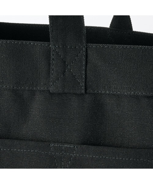 無印良品（ムジルシリョウヒン）の「帆布　横型　トートバッグ（トートバッグ・レディース・カーキ系/ブラック・FREE）」の7枚目の写真