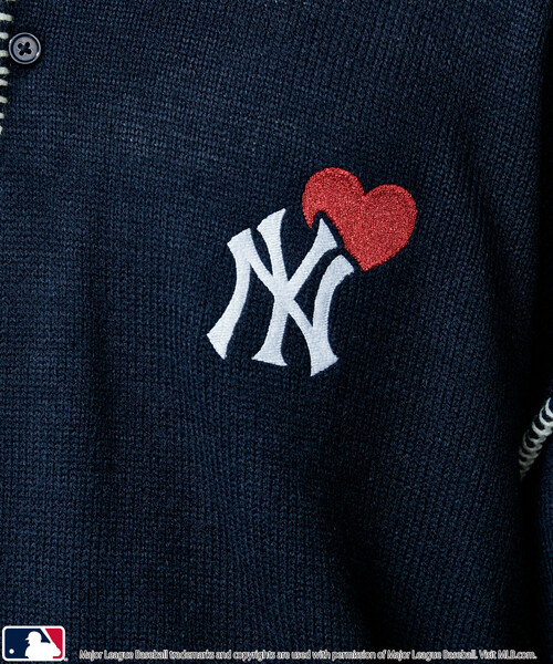 MLB(メジャーリーグベースボール)の「MLB/メジャーリーグベースボール 別注 STITCH KNIT POLO/ステッチニットポロ(限定展開)(ニット/セーター・メンズ・ブラウン/ブラック/ネイビー・LARGE/MEDIUM/SMALL)」の14枚目の写真