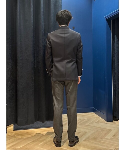 BROOKS BROTHERS(ブルックスブラザーズ)の「ウール サキソニー プレーンフロント トラウザーズ Classic(スラックス・メンズ・チャコール・34inch/33inch/32inch/31inch/30inch/37inch/36inch/35inch/29inch)」の8枚目の写真