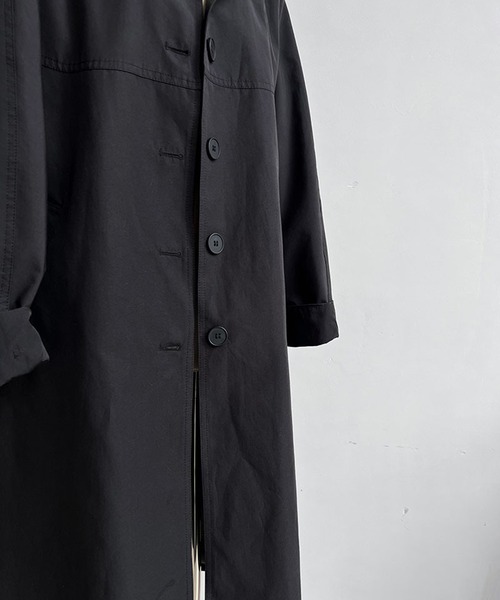 セール】【SETUP7】スタンドカラー ロング ワイド コート KNF144