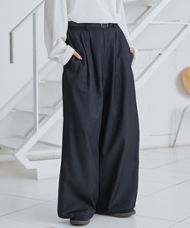 MONO-MART(モノマート)のタックワイドストレートスラックスパンツ【セットアップ対応】(その他パンツ)