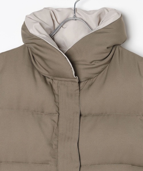 BAYFLOW（ベイフロー）の「リバーシブルパファーベスト（ベスト・レディース・ブラック/グレー/モカ・SMALL/MEDIUM）」の11枚目の写真