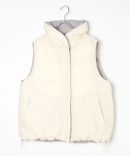 BAYFLOW（ベイフロー）の「リバーシブルパファーベスト（ベスト・レディース・ブラック/グレー/モカ・SMALL/MEDIUM）」の20枚目の写真