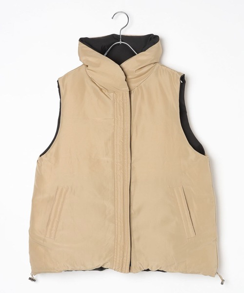 BAYFLOW（ベイフロー）の「リバーシブルパファーベスト（ベスト・レディース・ブラック/グレー/モカ・SMALL/MEDIUM）」の21枚目の写真