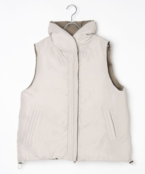 BAYFLOW（ベイフロー）の「リバーシブルパファーベスト（ベスト・レディース・ブラック/グレー/モカ・SMALL/MEDIUM）」の22枚目の写真