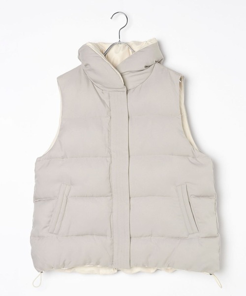 BAYFLOW（ベイフロー）の「リバーシブルパファーベスト（ベスト・レディース・ブラック/グレー/モカ・SMALL/MEDIUM）」の19枚目の写真