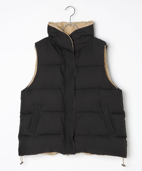 【新品未使用】BAYFLOW リバーシブルパファーベスト　ブラック×ベージュ M セール】リバーシブルパファーベスト（ベスト）｜BAYFLOW（ベイフロー