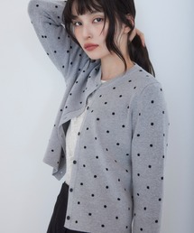 VIS | ドットジャガードカーディガン(カーディガン/ボレロ)