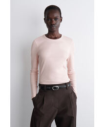 COS(コス)のリブジャージー長袖トップス(その他トップス)