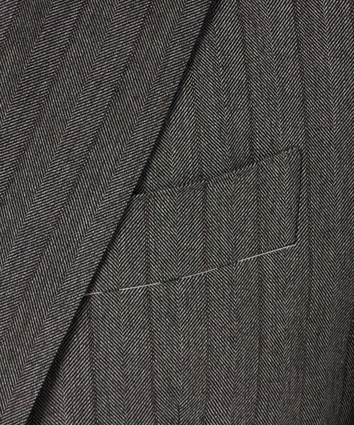 UNITED ARROWS(ユナイテッドアローズ)の「Vitale Barberis Canonico ヘリンボーン シングル3ボタン スーツ MC‐MODEL はっ水(スーツセット・メンズ・グレー系・48/46/50/44)」の15枚目の写真