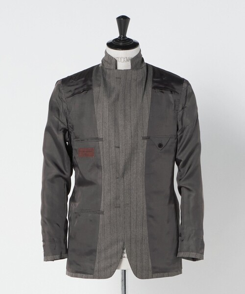 UNITED ARROWS(ユナイテッドアローズ)の「Vitale Barberis Canonico ヘリンボーン シングル3ボタン スーツ MC‐MODEL はっ水(スーツセット・メンズ・グレー系・48/46/50/44)」の20枚目の写真