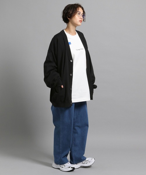 GEORGE'S（ジョージズ）の「ハイゲージニットカーディガン（カーディガン/ボレロ・メンズ・ブラック/モカ・MEDIUM/LARGE）」の4枚目の写真