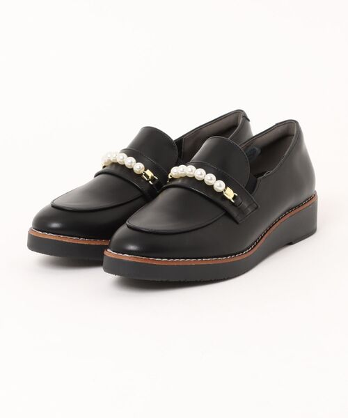 LUGG NAGG（ラグナグ）の「【maschietta】【晴雨兼用】パールチェーンマニッシュローファー【防水シート入り】（ローファー・レディース・ブラック/チョコ・22.5cm/23.5cm/24.0cm/24.5cm/23.0cm）」の16枚目の写真