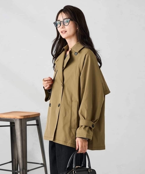 a.v.v（アーヴェヴェ）の「【微撥水】ミドルトレンチコート（トレンチコート・レディース・サンドベージュ・38/36）」の3枚目の写真