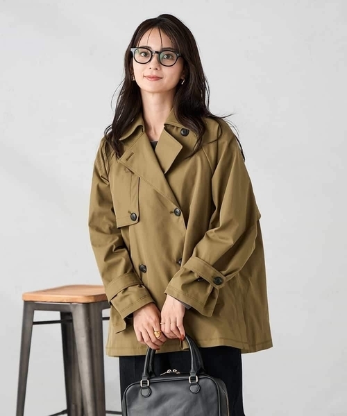 a.v.v（アーヴェヴェ）の「【微撥水】ミドルトレンチコート（トレンチコート・レディース・サンドベージュ・38/36）」の5枚目の写真