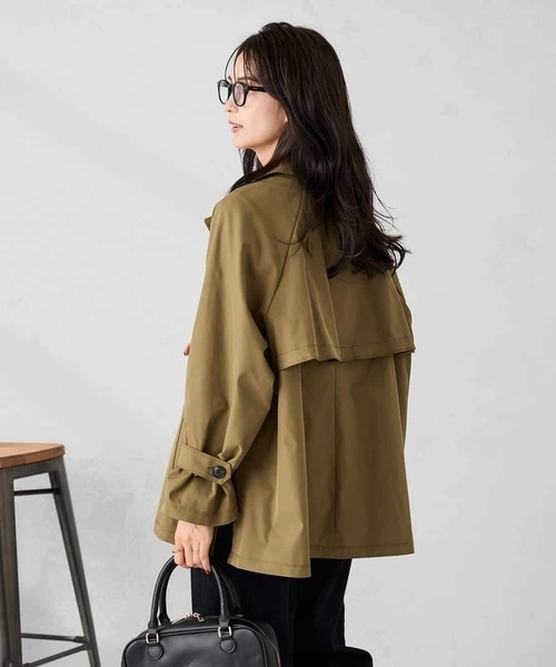 a.v.v（アーヴェヴェ）の「【微撥水】ミドルトレンチコート（トレンチコート・レディース・サンドベージュ・38/36）」の7枚目の写真