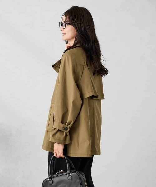 a.v.v（アーヴェヴェ）の「【微撥水】ミドルトレンチコート（トレンチコート・レディース・サンドベージュ・38/36）」の8枚目の写真