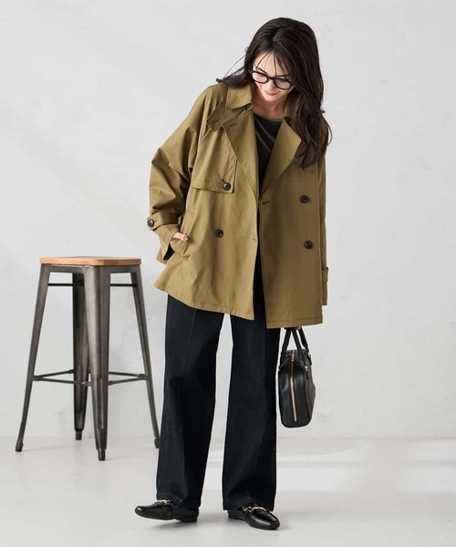 a.v.v（アーヴェヴェ）の「【微撥水】ミドルトレンチコート（トレンチコート・レディース・サンドベージュ・38/36）」の11枚目の写真