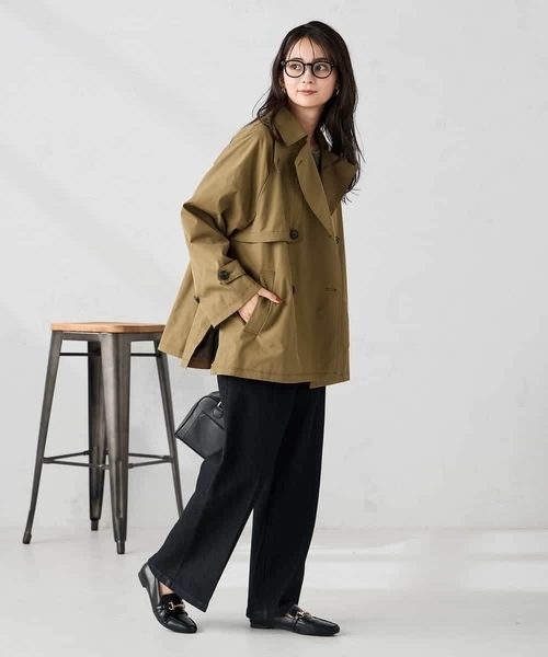 a.v.v（アーヴェヴェ）の「【微撥水】ミドルトレンチコート（トレンチコート・レディース・サンドベージュ・38/36）」の14枚目の写真