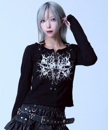 『REFLEM/レフレム』ホルターネックL/S Tee/ロングスリーブカットソー