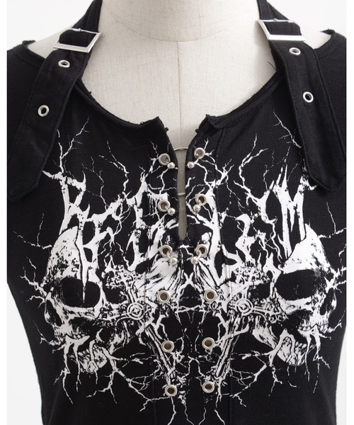 REFLEM（レフレム）の「『REFLEM/レフレム』ホルターネックL/S Tee/ロングスリーブカットソー（Tシャツ/カットソー・レディース・ブラック/ホワイト・L/M）」の12枚目の写真