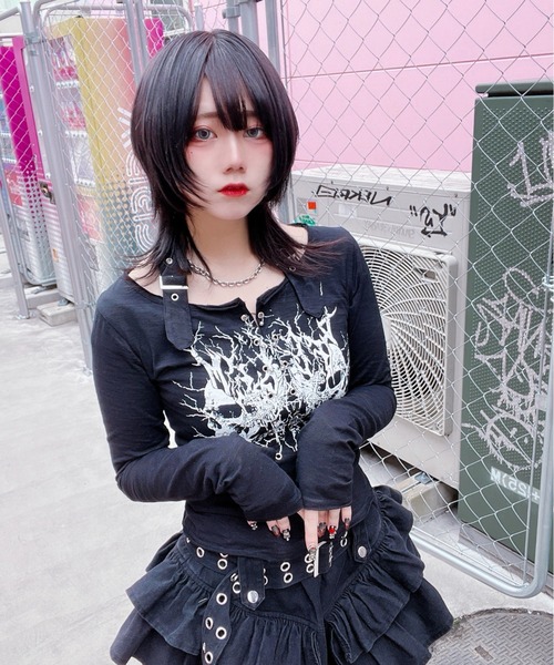 REFLEM（レフレム）の「『REFLEM/レフレム』ホルターネックL/S Tee/ロングスリーブカットソー（Tシャツ/カットソー・レディース・ブラック/ホワイト・L/M）」の19枚目の写真