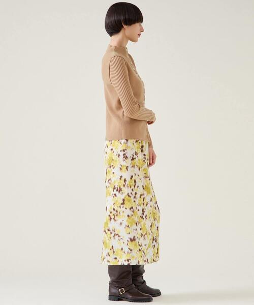 martinique（マルティニーク）の「ウールリブスタンドカーディガン（カーディガン/ボレロ・レディース・ブラック/オフホワイト/キャメル・FREE）」の10枚目の写真