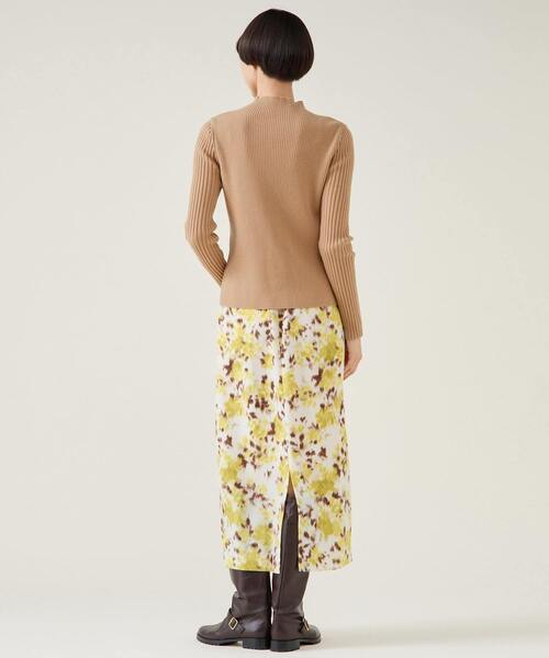 martinique（マルティニーク）の「ウールリブスタンドカーディガン（カーディガン/ボレロ・レディース・ブラック/オフホワイト/キャメル・FREE）」の11枚目の写真