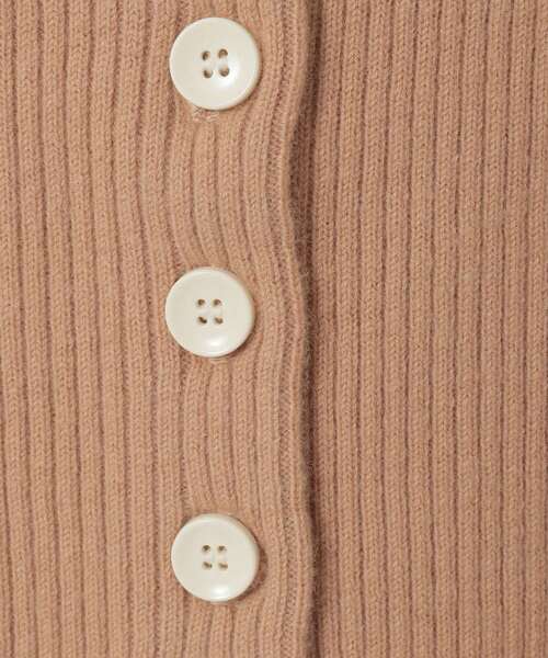 martinique（マルティニーク）の「ウールリブスタンドカーディガン（カーディガン/ボレロ・レディース・ブラック/オフホワイト/キャメル・FREE）」の17枚目の写真