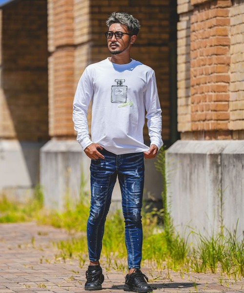 adamsJUGGLER(アダムスジャグラー)の「RTEG R.S パフュームロンティー(Tシャツ/カットソー・メンズ・ブラック/ホワイト・S/M/L/XL/XXL)」の9枚目の写真