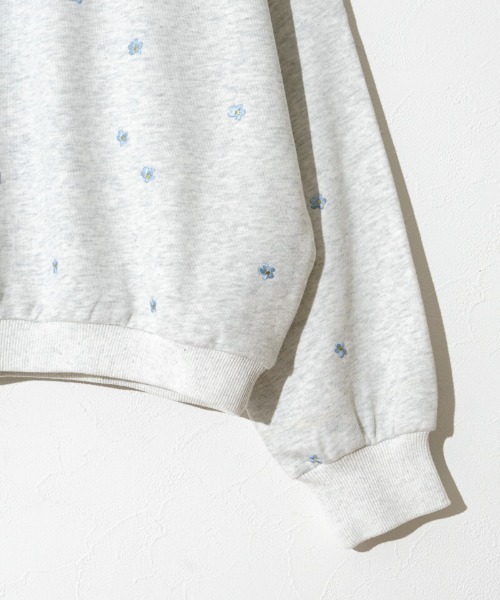 flower（フラワー）の「トゥインクルフラワースウェット（スウェット・レディース・アイボリー/ネイビー・FREE）」の7枚目の写真