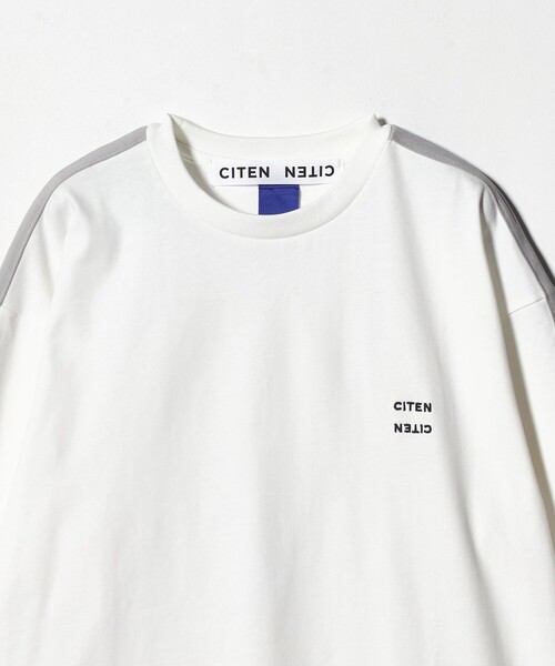 CITEN（シテン）の「＜CITEN＞ラインスリーブロンT（Tシャツ/カットソー・メンズ・ブラック/ホワイト・M/S/L）」の12枚目の写真