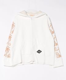 【Kahiko】SURF&Palms トムニットジップアップパーカー