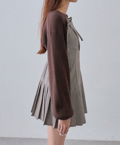 OLIVE des OLIVE（オリーブデオリーブ）の「ボレロセットリボンキャミワンピース（ワンピース・レディース・ブラック/トップグレー/ブラウン・FREE）」の14枚目の写真