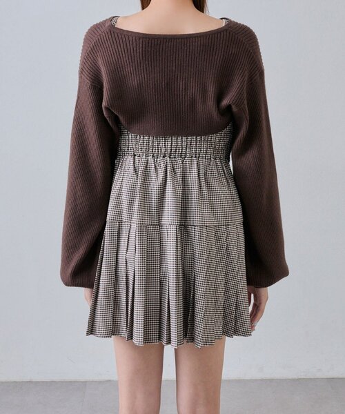 OLIVE des OLIVE（オリーブデオリーブ）の「ボレロセットリボンキャミワンピース（ワンピース・レディース・ブラック/トップグレー/ブラウン・FREE）」の13枚目の写真