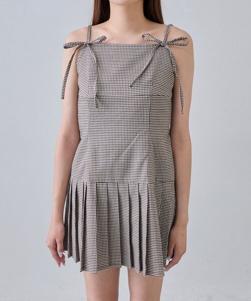 OLIVE des OLIVE（オリーブデオリーブ）の「ボレロセットリボンキャミワンピース（ワンピース・レディース・ブラック/トップグレー/ブラウン・FREE）」の5枚目の写真